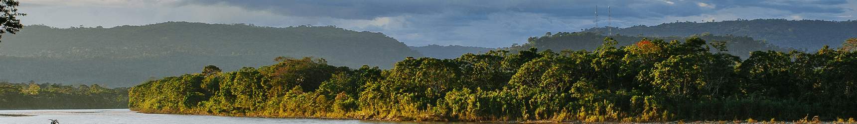 Paisaje del Putumayo al atardecer